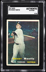 1957 Topps #95 Mickey Mantle SGC Authentic