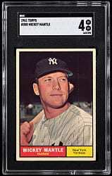 1961 Topps #300 Mickey Mantle SGC VG/EX 4