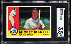1960 Topps #350 Mickey Mantle SGC VG+ 3.5