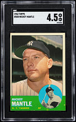 1963 Topps #200 Mickey Mantle SGC VG/EX+ 4.5
