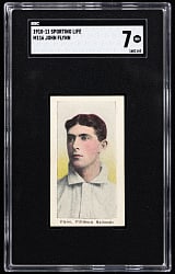 1910-1911 M116 Sporting Life John Flynn SGC NM 7 - Highest Graded!
