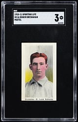 1910-1911 M116 Sporting Life Roger Bresnahan Pastel Background SGC VG 3