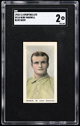1910-1911 M116 Sporting Life Rube Waddell Blue Back SGC GOOD 2