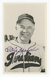 Tris Speaker Cleveland Indians Signed Photo Postcard