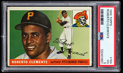 1955 Topps #164 Roberto Clemente Rookie PSA VG 3