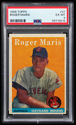 1958 Topps #47 Roger Maris Rookie PSA EX-MT 6