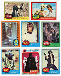 1977-1980 Topps Star Wars Complete Series Set Collection (8) with 1977 Series 1-5 & 1980 Series 1-3