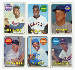 1969 Topps Collection (750+) with (90+) Hall of Famers Including Aaron, Mantle & Mays