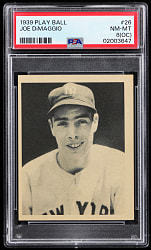 1939 Play Ball #26 Joe DiMaggio PSA NM-MT 8 (oc)