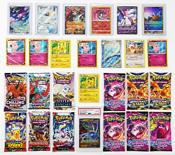 2016-2024 Pokémon Mini Treasure Chest (700+) Including (12) Modern Unopened Booster Packs & Extras