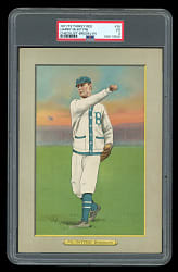 1911 T3 Turkey Red Cabinets #28 Harry McIntyre Brooklyn Checklist Back PSA VG 3