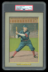 1911 T3 Turkey Red Cabinets #112 Dode Paskert Cincinnati & Philadelphia Ad Back PSA GOOD+ 2.5