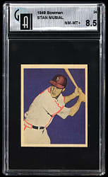 1949 Bowman #24 Stan Musial GAI NM-MT+ 8.5