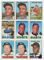1967 Topps Collection (1,200+) with 130+ Hall of Famers including 2 #150 Mickey Mantle & 2 #200 Willie Mays