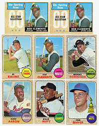 1968 Topps Collection (545) with (90+) Hall of Famers Including (3) Clemente, Aaron & Mays