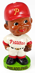 1962 Philadelphia Phillies Black Face Bobble Head Doll with Box - Exceptional Condition