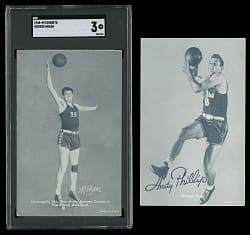 1948-1949 Exhibits Sports Champions George Mikan Rookie SGC VG 3 Plus Andy Phillips Exhibit
