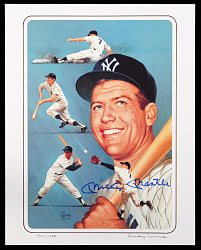 Mickey Mantle Signed Rudy Garcia Limited-Edition Art Print
