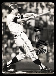 Sadaharu Oh Signed Black & White In-Action Batting Photograph Gifted to Hank Aaron - Beckett Full LOA