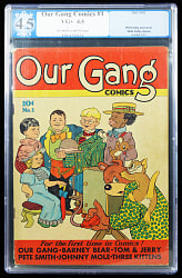 1942 Dell Our Gang Comics #1 - PGX VG+ 4.5