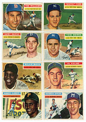 1956 Topps Starter Set (108) with Clemente, Koufax, Mays & T. Williams