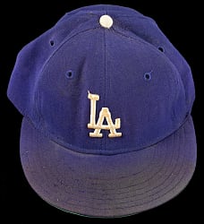 1980s Steve Howe Signed Los Angeles Dodgers Cap with Game-Use Attribution - Phil Wood LOA