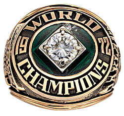 1972 Charles O. Finley Oakland Athletics Authentic World Series Championship Ring with TJK LOA