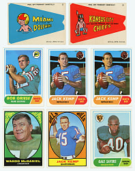 1964-1968 Topps Football Shoebox Collection (412) with 1967 Partial Set (102/132) & 1968 Near Set (191/219)