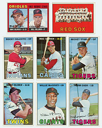 1967 Topps Baseball Partial Set (450/609) with (69) High Numbers & Near Pin-Ups Set (26/32)
