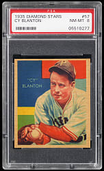 1934-1936 Diamond Stars #57 Cy Blanton PSA NM-MT 8 - Only 7 Higher