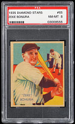 1934-1936 Diamond Stars #65 Zeke Bonura PSA NM-MT 8 - Only 5 Higher