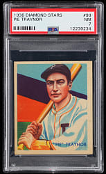 1934-1936 Diamond Stars #99 Pie Traynor PSA NM 7
