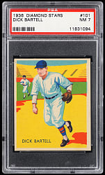 1934-1936 Diamond Stars #101 Dick Bartell PSA NM 7