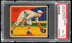 1934-1936 Diamond Stars #17 Frankie Frisch PSA NM-MT 8 - Only 2 Higher