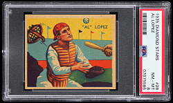 1934-1936 Diamond Stars #28 Al Lopez PSA NM-MT 8 - Only 3 Higher