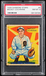 1934-1936 Diamond Stars #9 Mickey Cochrane PSA NM-MT 8 - Only 4 Higher