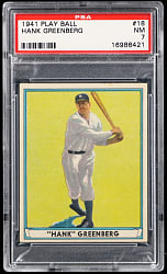 1941 Play Ball #18 Hank Greenberg PSA NM 7