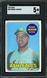 1969 Topps #260 Reggie Jackson Rookie SGC EX 5