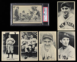 1936 R313 National Chicle New York Yankees Collection (6) with PSA VG-EX 4 Joe DiMaggio Rookie