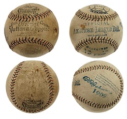 Extremely Rare Circa 1910 Reach Official American League (Ban Johnson) Baseball and Circa 1919-1924 Spalding Official National League Baseball Pair