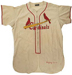 1953 Jack Faszholz St. Louis Cardinals Game-Used Home Jersey - Played Only Four Major League Games!