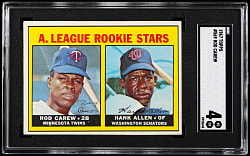 1967 Topps #569 Rod Carew Rookie High Number SGC VG/EX 4