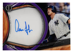2018 Topps Tribute Aaron Judge Certified Autograph (Home Jersey) Pose Purple Parallel #/50