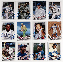 2017 & 2022 Topps Legends Variations Near Complete/Partial Set Pair - (68 Total Cards)