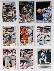 2013-2022 Topps Legends Variations High-End Super Shortprints (SSP) Collection (9) Different with Aaron, Mays & Seaver
