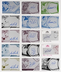 2012-2022 Topps Tribute New York Yankees Signed #1/1 Printing Plates (31) with Player Set