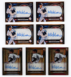 2020 Topps Tribute Mike Mussina Certified Autograph Near Rainbow Set Pair (7) with #1/1 Black