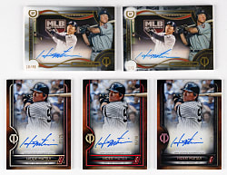 2019 & 2020 Topps Tribute Hideki Matsui Certified Autographs (5) Different with (2) #1/1