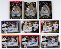 2017-2019 Topps Tribute Andy Pettitte Certified Autograph Near Rainbow Set Trio - (9 Total Cards)