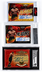 2022 & 2023 Leaf Mike Tyson Certified Autograph #1/1 Trio